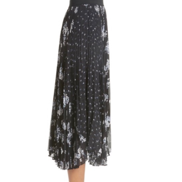 Rebecca Taylor - Pleated Hydrangea Skirt - Picture 3 of 6